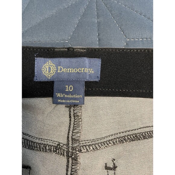 Democracy “Ab-solution” Women's Sz 10 Gray Denim Booty Lift Straight Leg Jeans - Picture 9 of 14